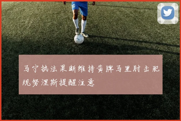马宁执法果断维持黄牌马里肘击犯规努涅斯提醒注意